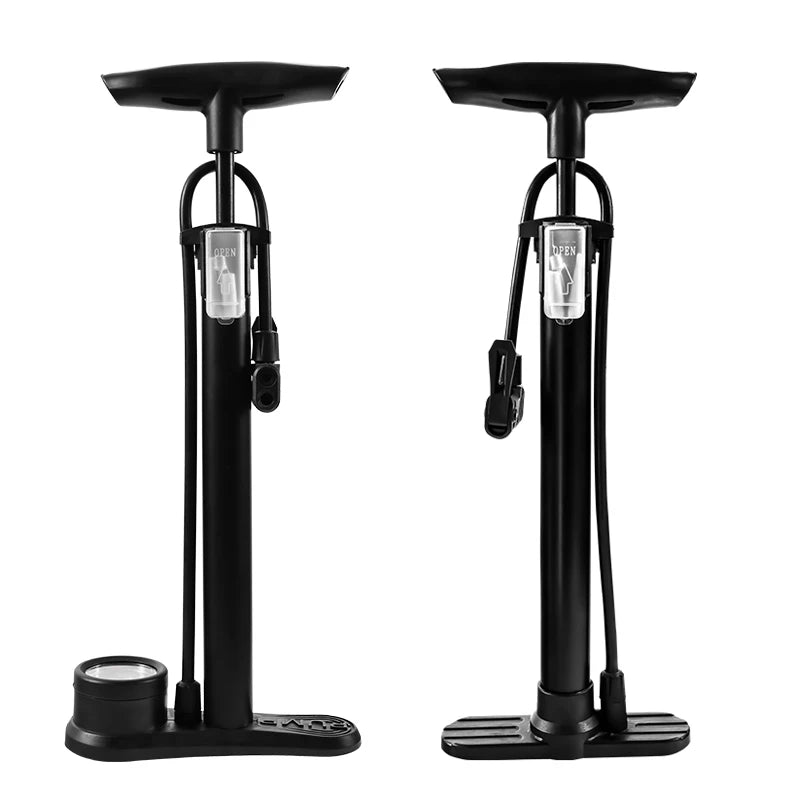 Multifunction Home Road Bike air Pump Aluminum ABS Outdoor Cycling Bicycle Pump with Pressure Gauge  Bike Floor Pump