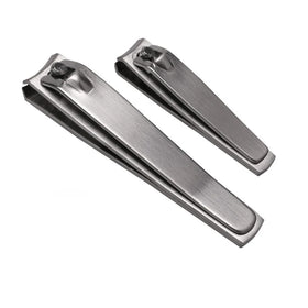 FOCSTAR Low MOQ Custom LOGO Design Ultra Sharp Sturdy Stainless Steel Silver 40g Finger Toe Nail Clipper Cutters (BT2011)