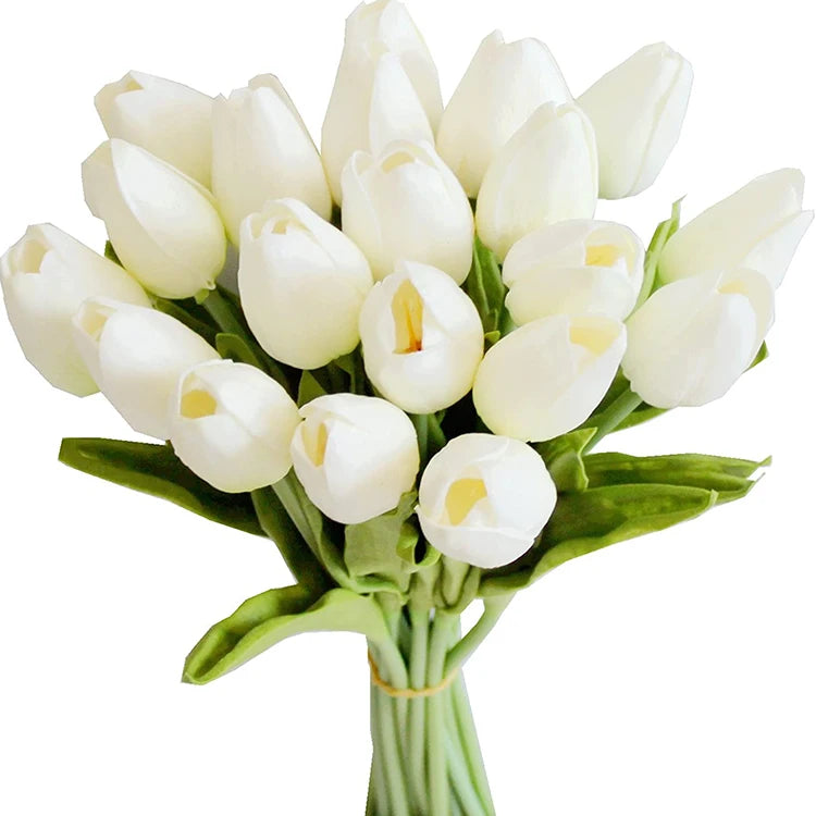 Mini Pu Tulip Simulation Flower Decoration Wedding Artificial Flower Real Touch Tulip for Hotel Home Decorative Flowers