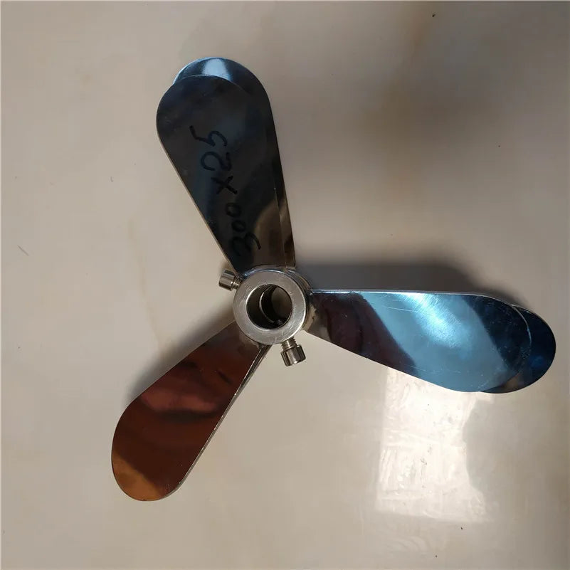 304 Stainless Steel Impeller Mixer Blade Three-blade Propeller Folding Electric Mixer Impeller Dispersion Disc