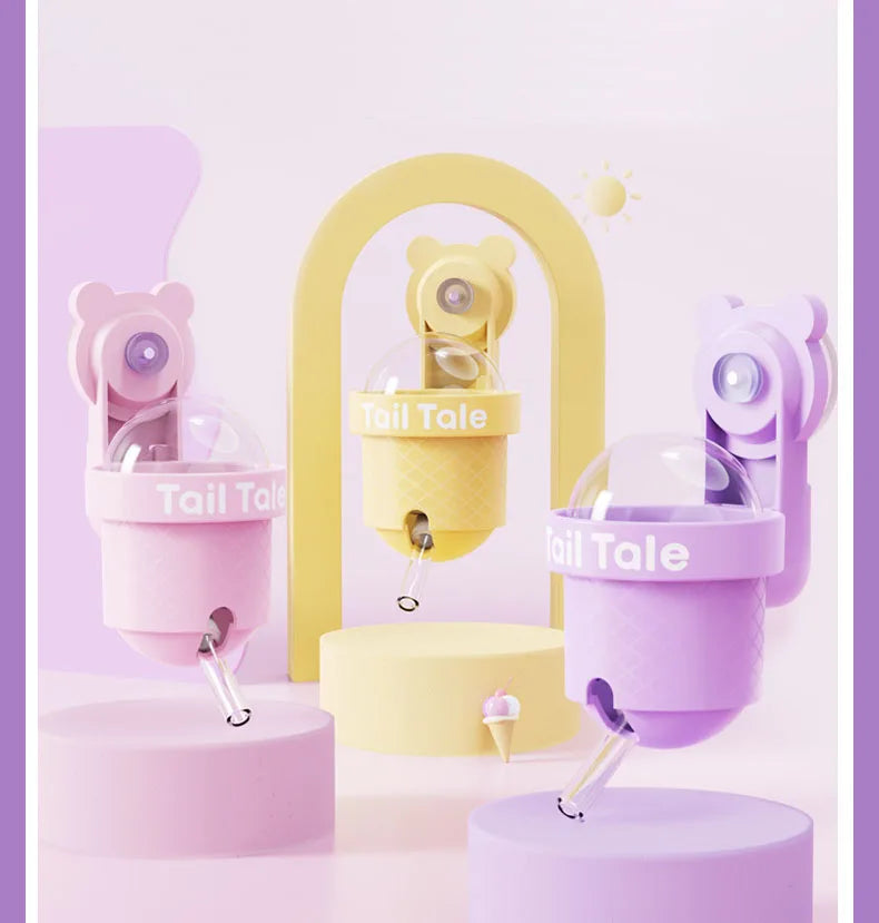Ice Cream Vacuum Hanging Hamster Drinker Pet Water Drinker Hamster Water Bottle