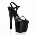 Exotic Dancer thin heel 20cm platform Models Pole Dance Party Stripper 8-inch leaky toe fashion high-heeled sandals gladiator