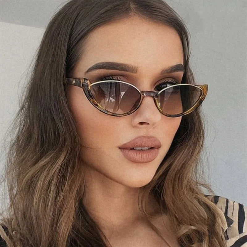 Classy Shades Pc Lens Luxury Sun protection Sunglasses Trend Simple Cat Eye Half Frame Sunglasses Dropship Suppliers