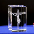 Wholesale K9 Crystal Cube 3d Pictures of Jesus Christ Custom Made Glass Christian Gift Set CLB-1001C