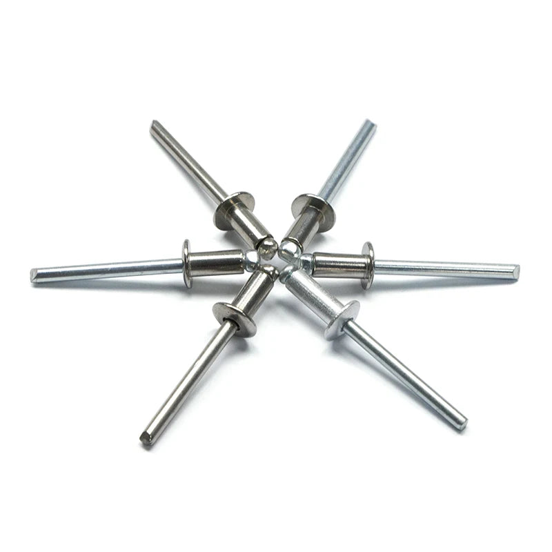 Tariff Reduction Custom Open Type Dome Head Stainless Steel Blind Rivets ISO Certified Silvery Finish Customizable