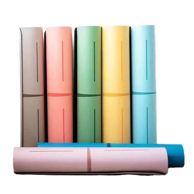 ZJFIT Custom Print Eco-Friendly PU Leather and Natural Rubber Yoga Mat Durable and Sustainable Yoga Mats