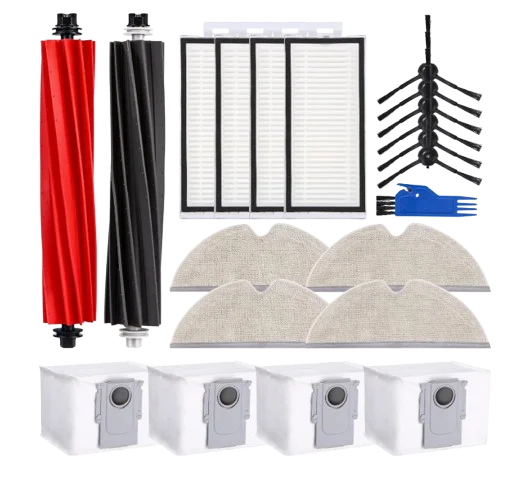 Roborock Q8 Max+Q5 Pro+ Cleaning Robot Vacuum Cleaner Replacements Parts Plastic Main Brush Filter Side Brushes Mop Pad Manual