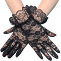 Wedding Gloves for Bride  Lace Tulle Gauze Transparent Bridal Gloves Women Party Prom Dresses Mesh Gloves