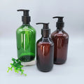 PET 500ml Family Pack Set Plastic Body Lotion Face Cream Facial Cleanser Empty Bottle Shampoo Packaging Custom Color Silkscreen