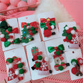 Christmas Decoration Hair Styling Accessories Cute Women Girl Hair Clips Set