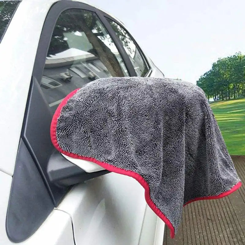 Coral Velvet Auto Detailing Cleaning Car Wash Cloth Large Size Twisted Loop Car Drying Towel Car Care Plush Cleaning Towels