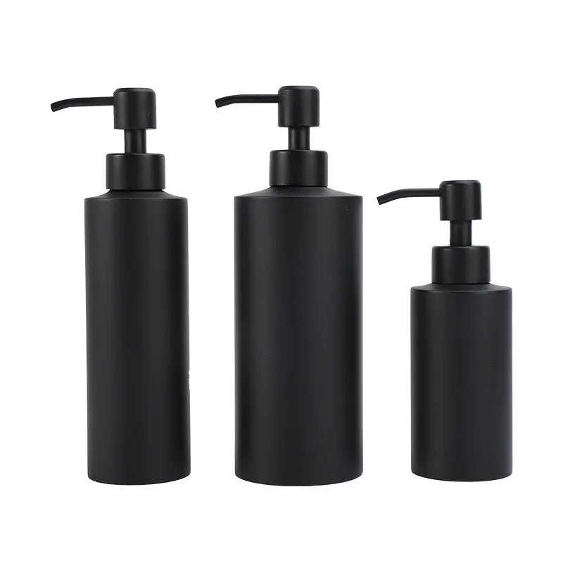 304 Stainless Steel Dish Soap Dispenser Refillable with Pump Brushed Nickel Modern Design for Instant Bathroom Decor Upgrade