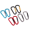 HXY 58MM 6# 6CM D Shape Colorful Gate Carabiner Keychain Aluminum Carabiner for Promotion Gift Hiking Camping Fishing