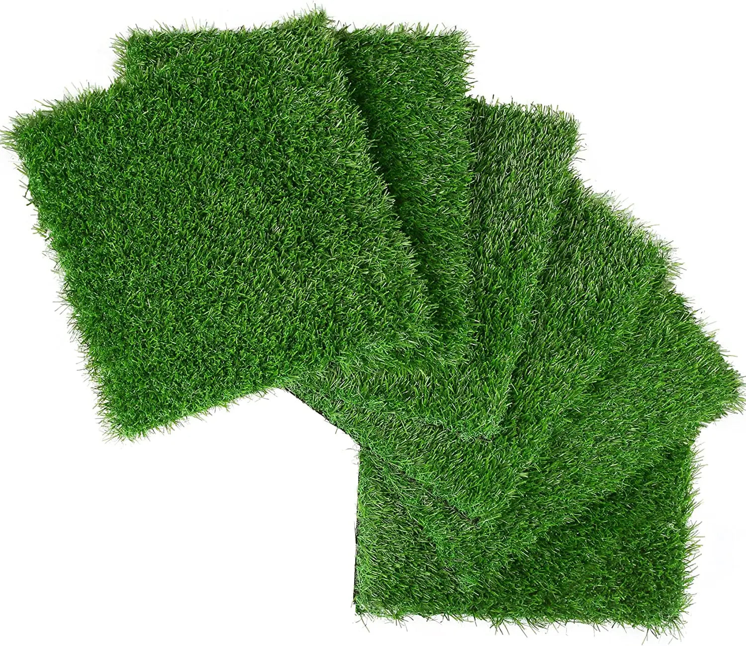 Artificial Grass Mat Squares Hight 3cm in Fake Turf Tiles for Balcony and Patio Decor Placemats and DIY Crafts