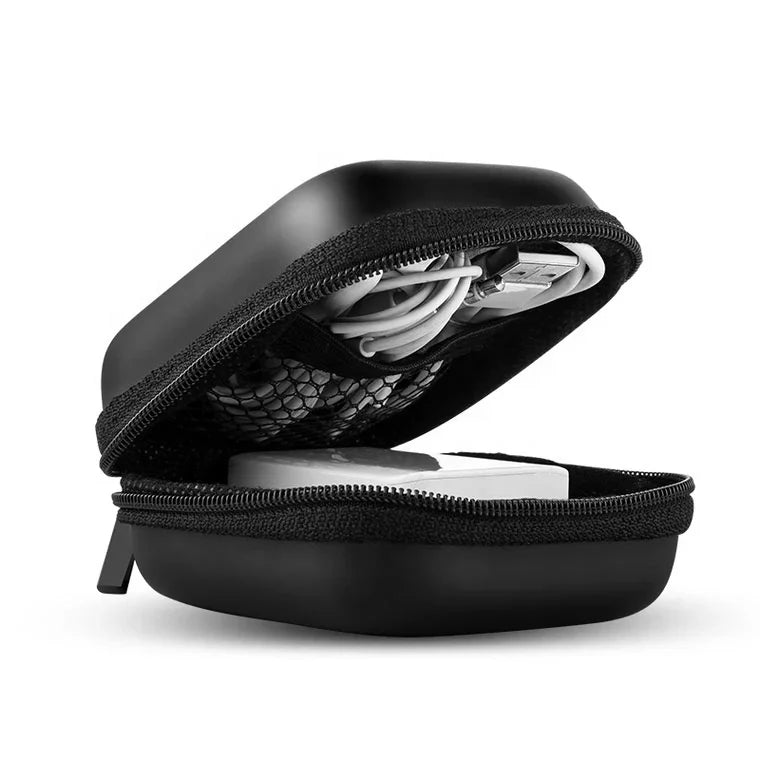 Wholesale Durable Water Resistant Portable Pouch Earphone Case Buckle Zipper Closure EVA Material Simple Modern
