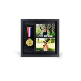 Hot Selling 3 in 1 Multifunctional Sports Shadow Box Frame Medals Display Frame Case