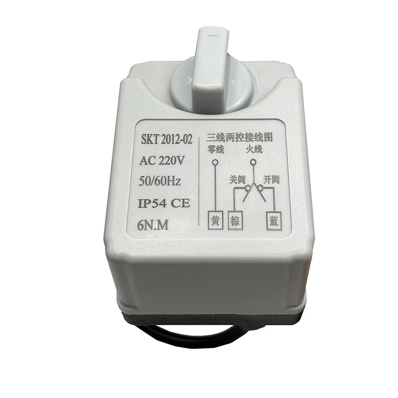Manual Motorized Ball Valve Actuator Three Wire Two Control AC220V DC24V DC12V Electric Ball Valve Motor