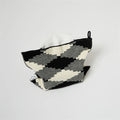QSMX New Custom Geometric Pattern 100% Cotton Knitted Tissue Box Daily Use Home Decoration