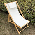 Mixarts Outdoor Furniture Folding Deck Chair Garden Beach Teak Wood Chair