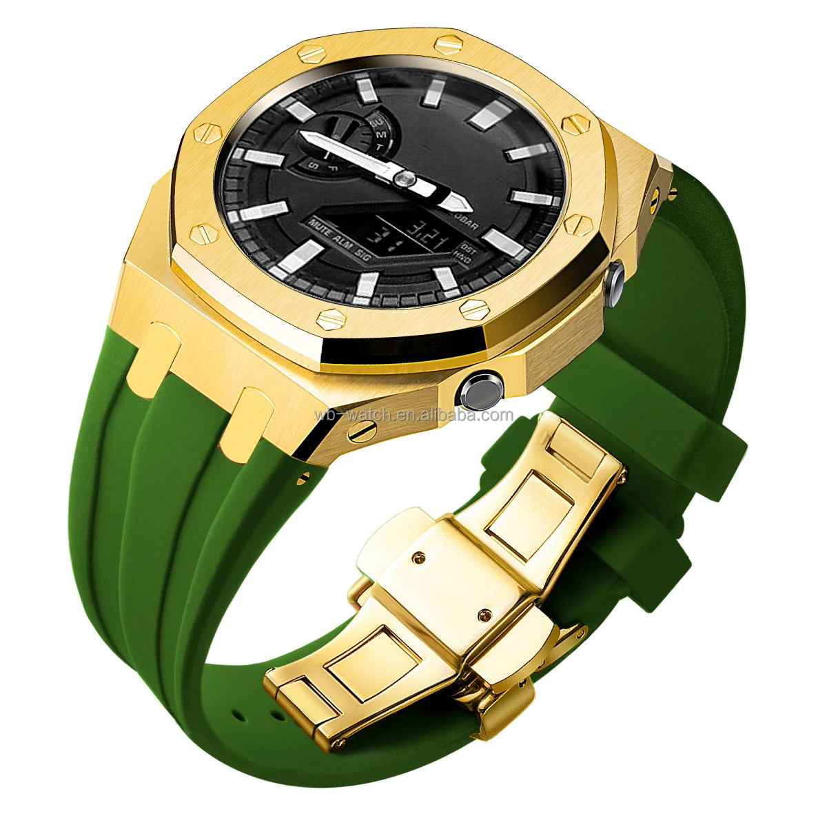 Gien Creatives Popular Update Refit Silicone Band 5Th Ga2100  Metal Watch Case Modified Mod Kit