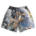 Buker Mesh Short Custom Logo Polyester BreathableAbove the Knee Men 5 Inch Inseam Double Layer Custom Mesh Shorts With Pockets