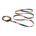 Dog Leash Pattern Pet Collar Supplies for Dogs Breakaway and Quick Release Solid Custom Printed Nylon Solid Rivet Set Accepted