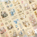 1Roll Home Theme Landscaping PET Tape Warm Home Series Handbook Backing Stickers