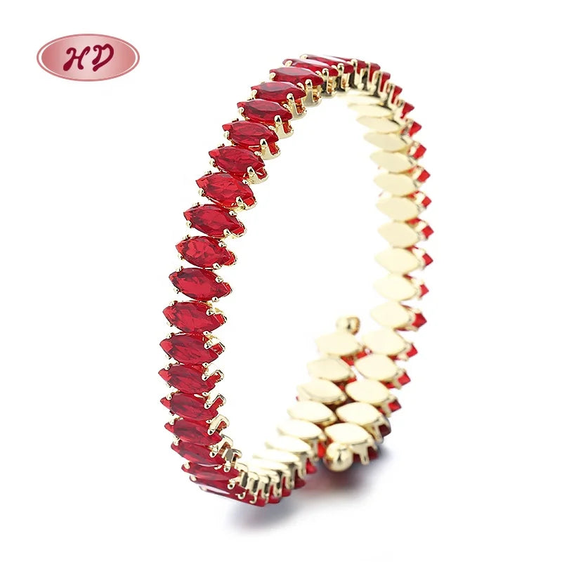 New Design Chunky 18K Gold Adjustable Bangle Fine Customizable Adjustable Fashion Jewelry Bangles for Women