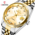 CHENXI 004A Lovers' Couples Top New Luxury Quartz Men and Women Watch Gift Clock Watches Ladies Stainless Wristwatches
