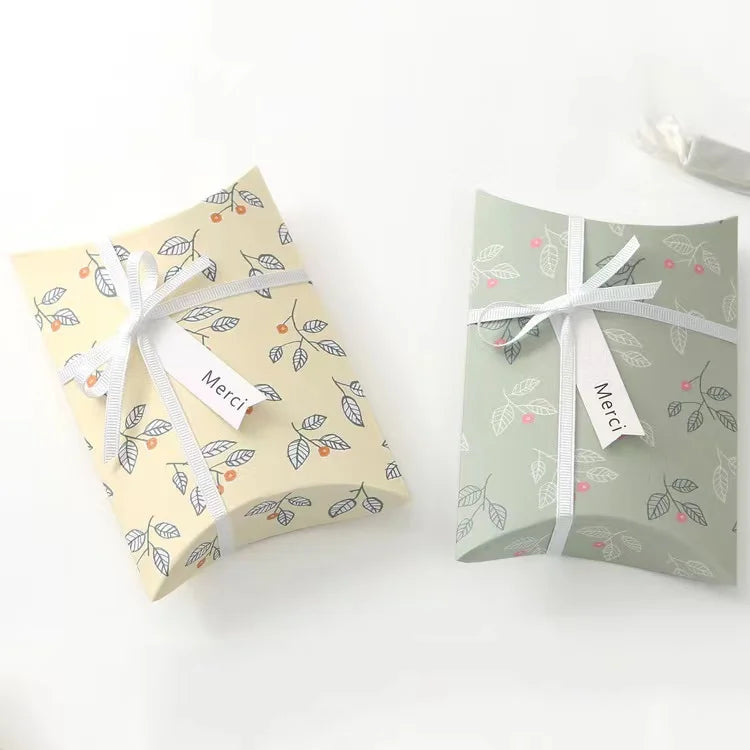 Luxury Creative Gift Pillow Box Candy Chocolate Packaging Sweet Favor Pillow Box