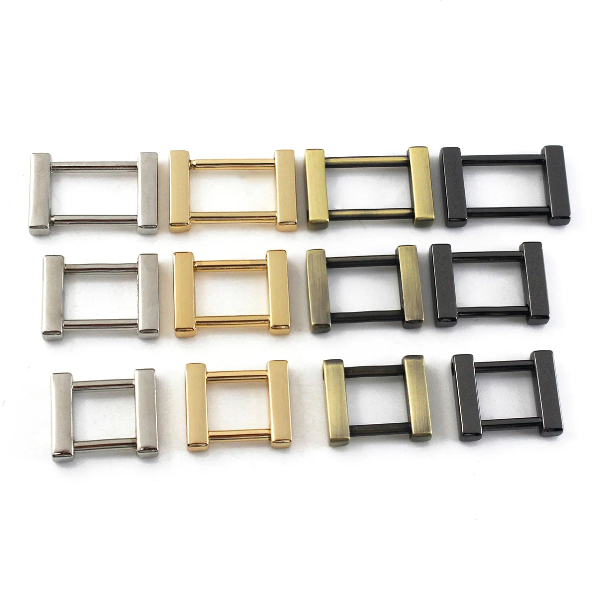 Cloxy Bag Making Accessories 13/16/19mm Screw Square Ring Buckle  Metal Square Webbing Buckle Detachable Square Bag Buckle