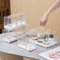 XJH Transparent Cupcake Packaging Box 2-Grain 4-Grain 6-Grain Hand Muffin Box Eco-friendly Recycled Materials for Food Storage
