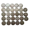 28PCS (1878-1921) P Version Morgan Silver Plated Replica Decorative Commemorative Coins
