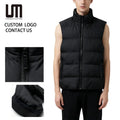 Custom Brand Logo Wholesale Autumn Winter New Men s Vest Coat Warm Sleeveless Jackets Casual Stand Collar Waistcoat
