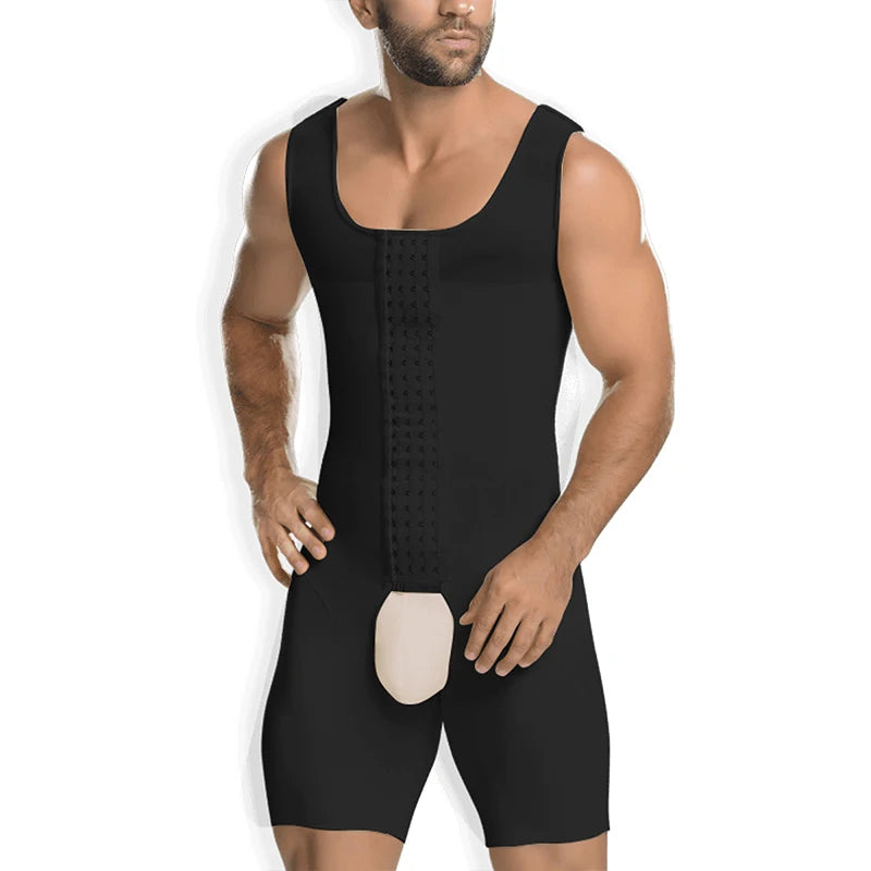 New Arrival Slim Compression Suit Slimming Waist Trainer Shapewear Tummy Control for Men
