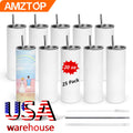 B80-0044 Amz Top Seller Double Sublimation Tumbler Mug 20oz Custom Logo Wholesale Stainless Steel Tumbler Wholesale Bulk