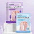 Private Label Nourishing Lavender Milk Exfoliating Foot Mask Effective Natural Foot Peel Mask Hydrating Peeling Foot Mask Sheet