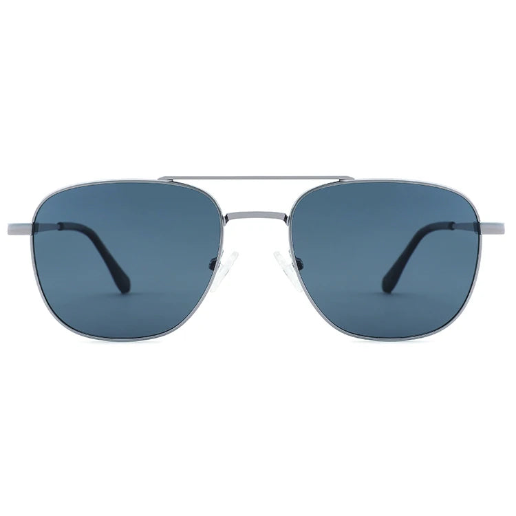 Wholesale Double Bridge Retro Metal Sunglasses Polarized UV400
