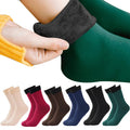 Women's Warm Snow Socks Thickened Velvet Mid-calf Versatile Solid Color Floor Socks