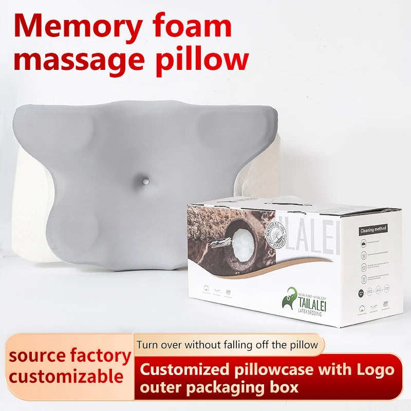 Ergonomic Cervical  Contour Cheap Butterfly Memory Foam Pillow Orthopedic Sleeping Pillows