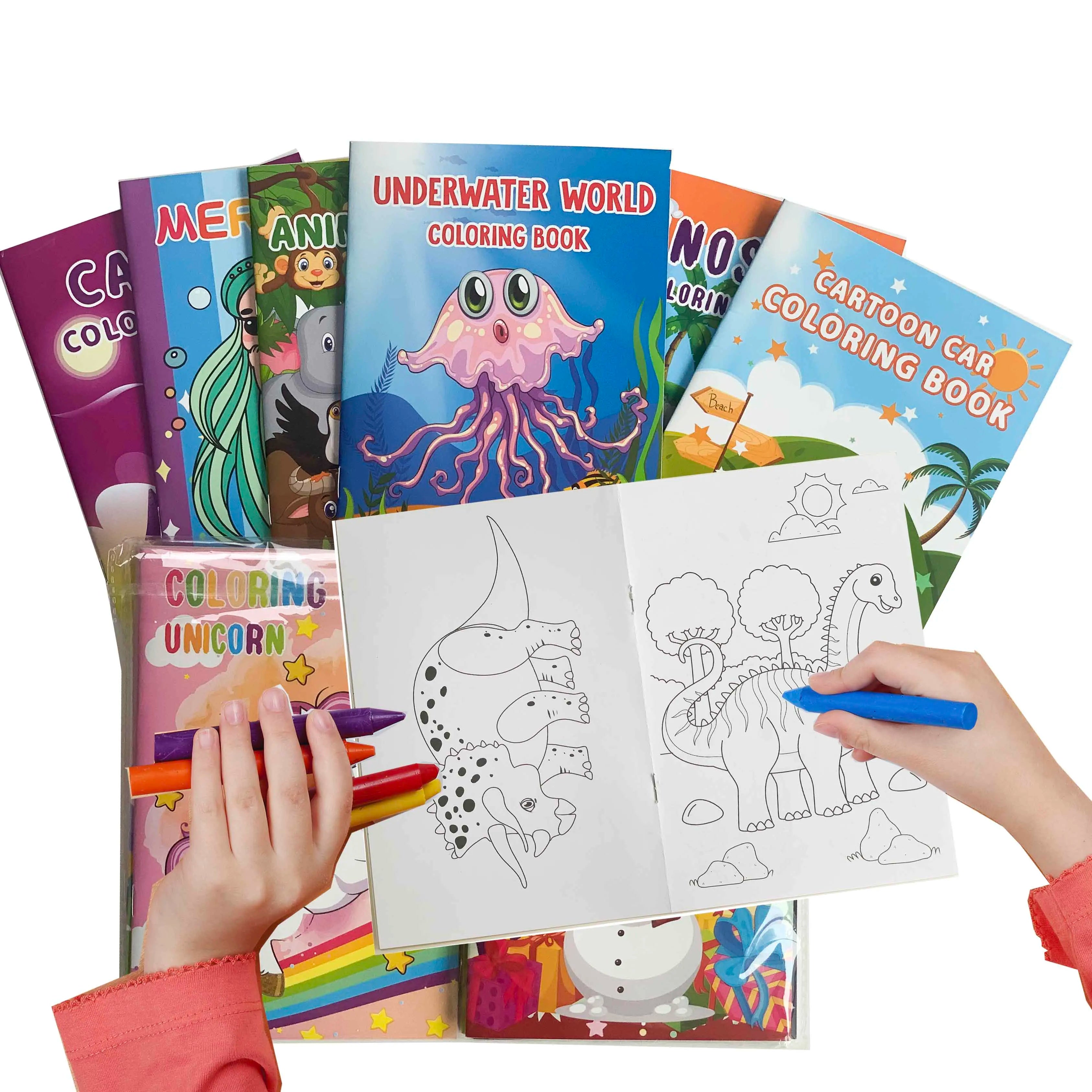 Customized Series Mandala Drawing Libros Color Magic Printing Sticker Glossy/Matte Coloring Book