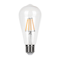 In Stock ST64 E27 Led Bulbs Price Cheap Amber Clear 6w 630lm 2700k Flicker Free Led Light Bulbs for Home