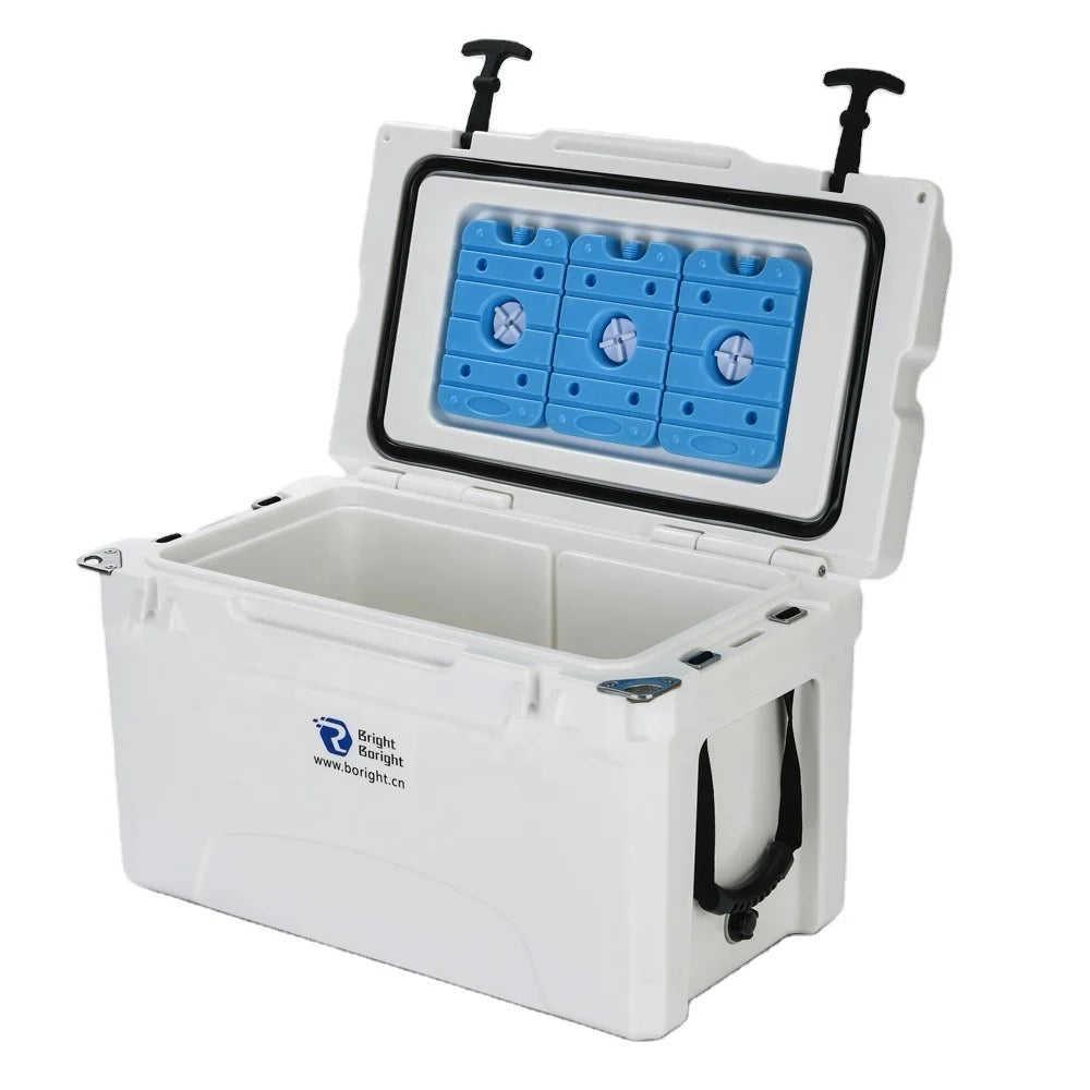 Customized 35L Roto Moulded Plastic BORIGHT BR-N40 Waterproof Insulated Ice Cooler Box with Logo for Food Storage
