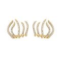 AA00961 Fashion Cubic Zircon Earrings Five Claw Stud Earrings