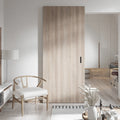 Modern Minimalist Wood Ghost Door Veneer System Hidden Sliding Manual Internal Bedroom Living Room Villa Finished Surface Soft