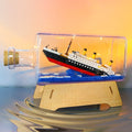 New RMS Titanic Thousand Sunny Building Block Set Electronic Model Toy for Kids Mini Plastic Drift Bottle Toy