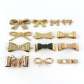 Meetee Alloy Clothing Shoes Decorative Buckle DIY Handbag Hardware Sewing Accessories Bow Knot Bag Buckle