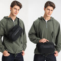 Ozuko 9551 Customized 2023 Waterproof Trendy Waist Bag Purse Fitness Sport Hiking Camping Fanny Pack Adjustable Belt Bag for Men