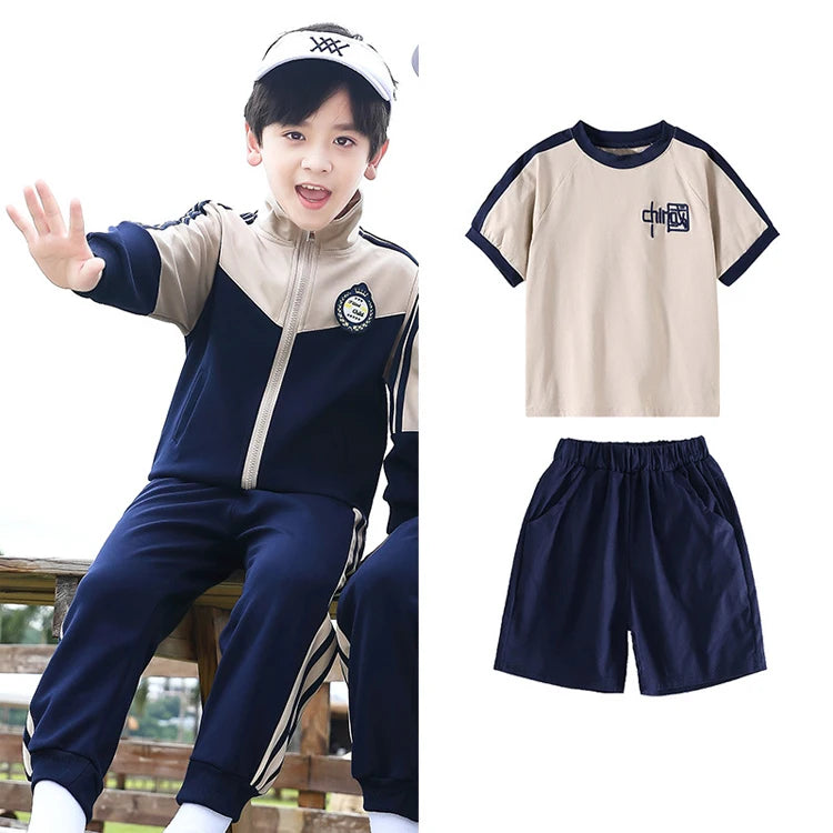Student School Uniforms Children's College Style Class Uniforms Sports Suits Kindergarten Uniforms
