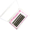 Dark Cashmere 24mm Fluffy Full Strip Eyelashes Extensions Tray DIY Private Label Lash Clusters for Women
